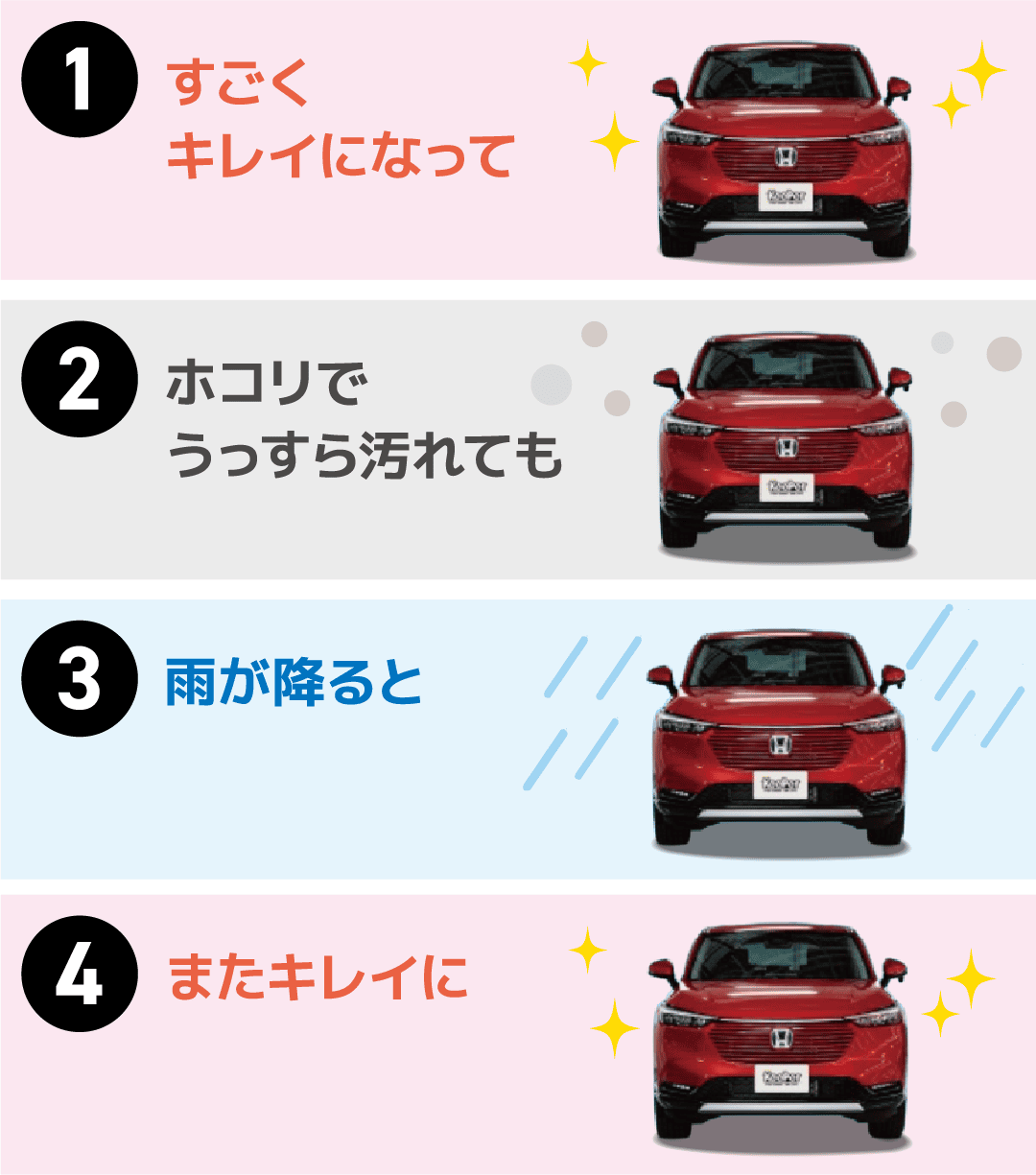 雨が降るとまたきれいに